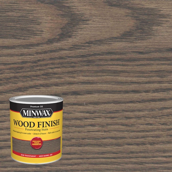 Minwax Wood Finish Semi-Transparent Aged Barrel Oil-Based Penetrating Wood Stain 1 qt 701054444 - main